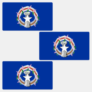 Etiquetas Bandeira das Ilhas Marianas nortes