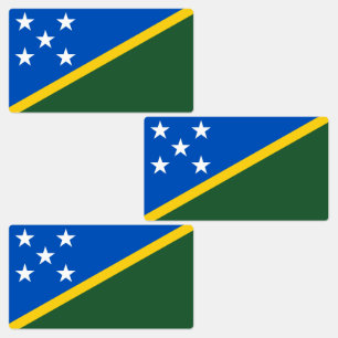 Etiquetas Bandeira das Ilhas Salomão
