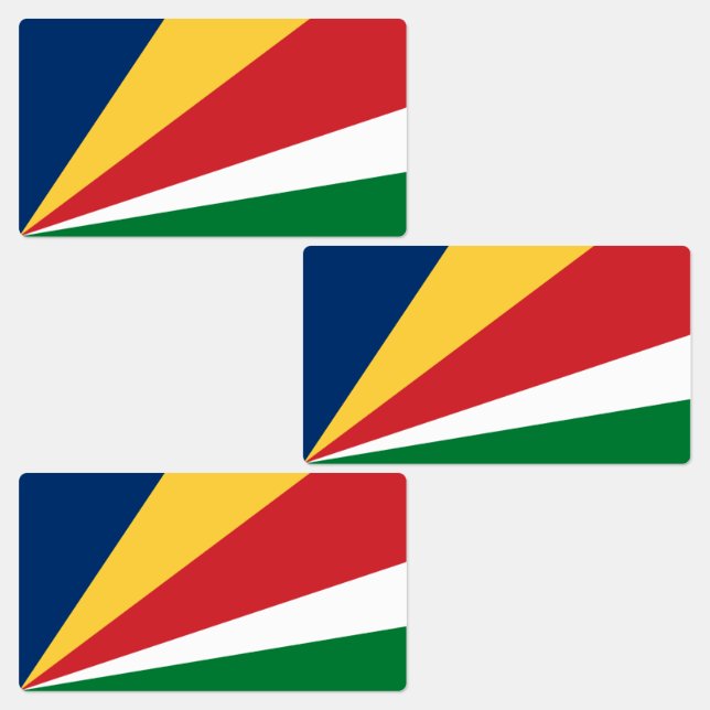 Etiquetas Bandeira das Seychelles (Grupo)