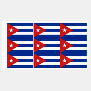 Etiquetas Bandeira de Cuba