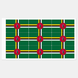 Etiquetas Bandeira de Dominica