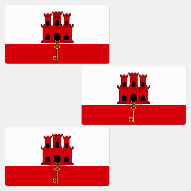 Etiquetas Bandeira de Gibraltar (Grupo)