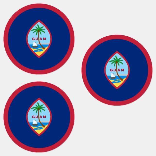 Etiquetas Bandeira de Guam (Grupo)