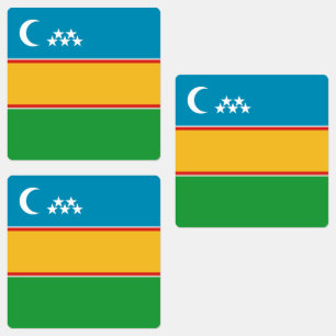 Etiquetas Bandeira de Karakalpakstan