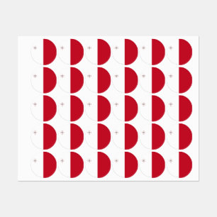 Etiquetas Bandeira de Malta