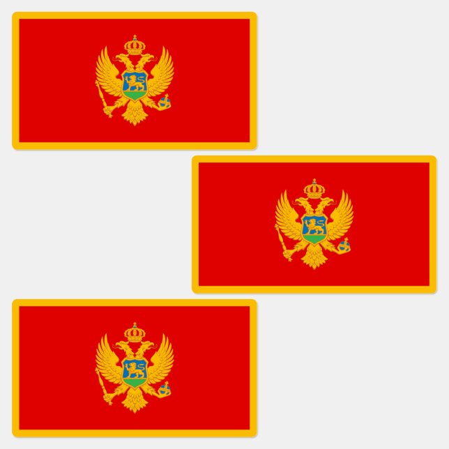Etiquetas Bandeira de Montenegro (Grupo)