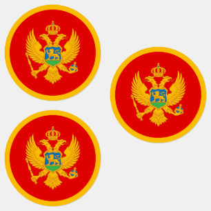 Etiquetas Bandeira de Montenegro