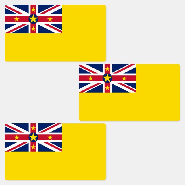 Etiquetas Bandeira de Niue (Grupo)