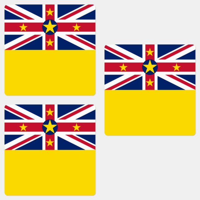 Etiquetas Bandeira de Niue (Grupo)