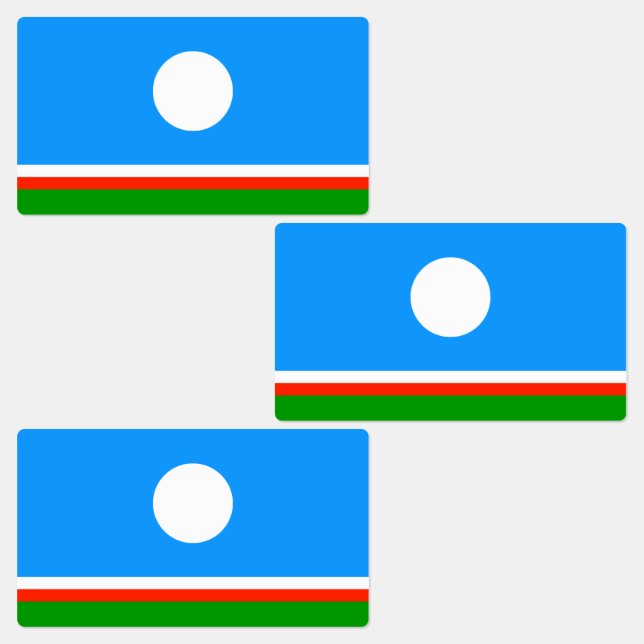 Etiquetas Bandeira de Sakha (Grupo)