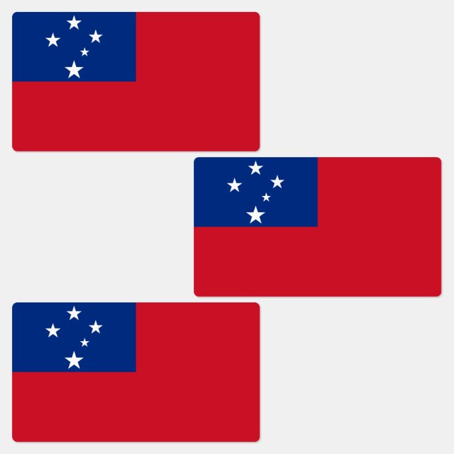 Etiquetas Bandeira de Samoa (Grupo)