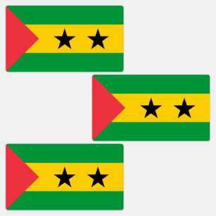 Etiquetas Bandeira de São Tomé e Príncipe