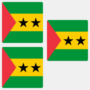 Etiquetas Bandeira de São Tomé e Príncipe