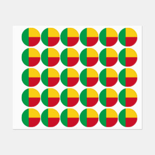 Etiquetas bandeira do Benim