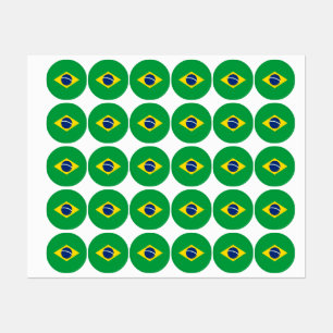 Etiquetas Bandeira do Brasil