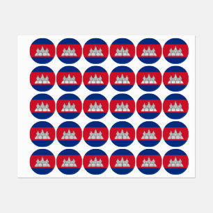 Etiquetas Bandeira do Camboja