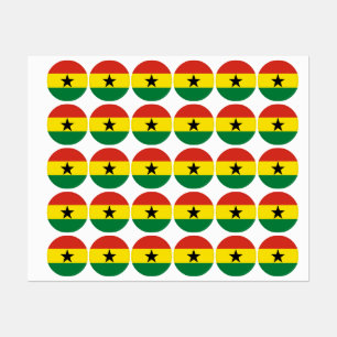 Etiquetas Bandeira do Gana