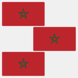Etiquetas Bandeira do Marrocos