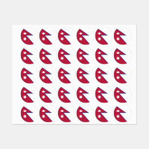 Etiquetas Bandeira do Nepal