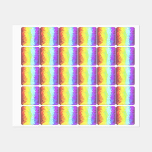 Etiquetas Bandeira do Orgulho Neurogênero Abstrato Trippy Bo