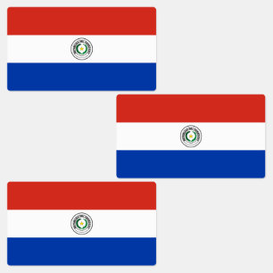 Etiquetas Bandeira do Paraguai