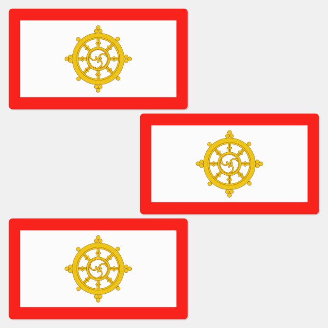 Etiquetas Bandeira do Reino de Siquim (Grupo)