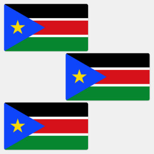 Etiquetas Bandeira do Sudão do Sul