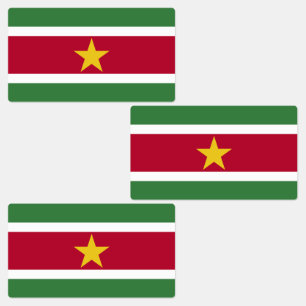 Etiquetas Bandeira do Suriname