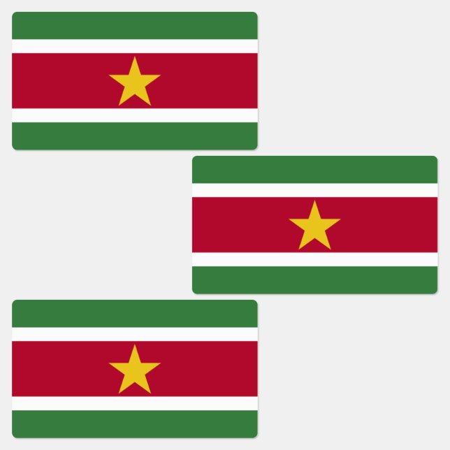 Etiquetas Bandeira do Suriname (Grupo)
