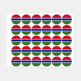 Etiquetas Bandeira Gâmbia