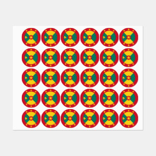 Etiquetas Bandeira Granada