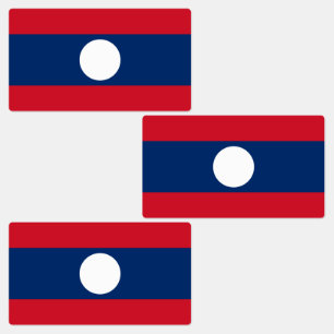 Etiquetas Bandeira Laos