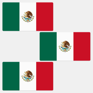 Etiquetas Bandeira Mexicana