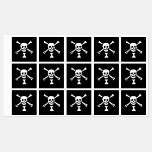 Etiquetas Bandeira Pirata Emanuel Wynne Jolly Roger