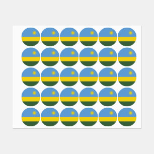 Etiquetas Bandeira Ruanda