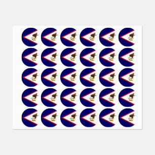 Etiquetas bandeira Samoa Americana