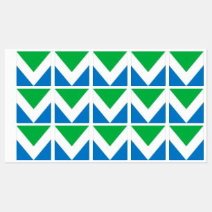Etiquetas Bandeira Vegana Internacional