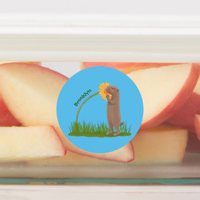 Etiquetas BD de cãozinho da pradaria (Afixado)