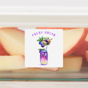 Etiquetas Bebida Legal com suco de mirtilo fresco - Cocktail