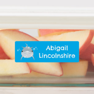 Etiquetas Bela animação de golfinho kawaii, feliz, personali