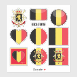 Etiquetas belgas e Bandeira belga, Coração/esporte