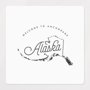 Etiquetas bem-vindo a alaska