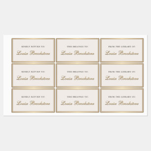 Etiquetas Biblioteca Dourada Clássica De Placas De Retorno A