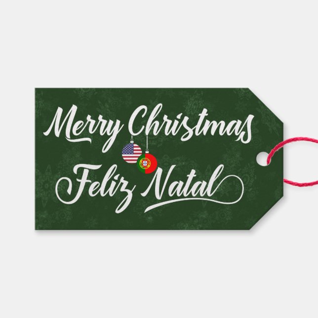 Etiquetas Bilíngues de Feriado Americano Bilíngues (Frente (horizontal))