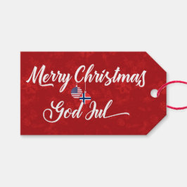 Etiquetas Bilíngues de Feriado Americano Norueguês