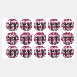 Etiquetas Black Magic Hollyhock by Yeshaya Dank - Labels