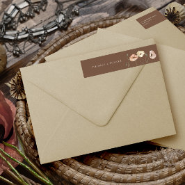 Etiquetas Boho Islandês Watercolor Islândia Poppy Flowers