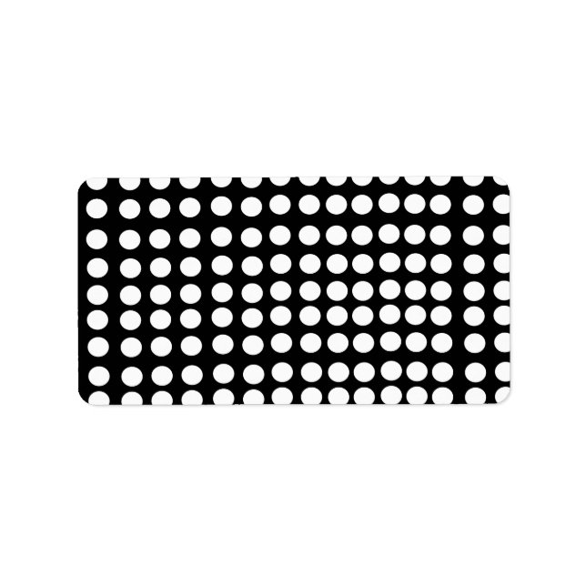 Etiquetas Bolinhas brancas (Frente)