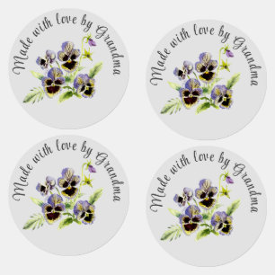 Etiquetas Bonito Floral Feito Por Rótulos Ferro-On