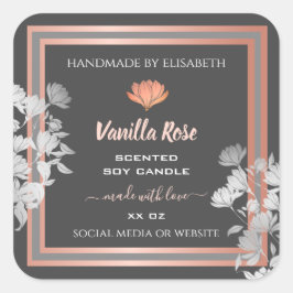 Etiquetas bonito para produtos flexíveis Cinza e R